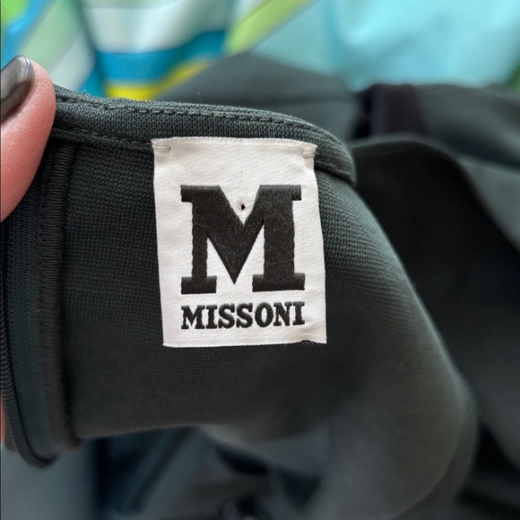 Missoni Dark Green Sleeveless Mini Dress L - Picture 7 of 7